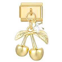 Pulseira modular com pingente interligável, decorada com elementos de coração, laço, lua e flor. Ideal como presente para amigos/casais, perfeita para Natal, Ano Novo, Halloween e Dia dos Namorados. Design encantador, joia em aço inoxidável, produto local, prático e moderno. Essencial para o Natal e o Halloween. Tons outonais, estilo natalino. - M291408 M291580 M292448 - Ver 17