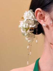 2 chiếc kẹp tóc tua rua ngọc trai giả hình hoa tươi thời trang dành cho nữ, thích hợp sử dụng hàng ngày, ở nhà, trường học, bãi biển, công sở, tiệc tùng, ngày lễ, sinh nhật, tựu trường, Ngày Valentine, Ngày của Mẹ, đám cưới, lễ hội âm nhạc, mùa xuân/hè/thu/đông, kẹp càng cua, kẹp tóc, kẹp cài tóc, phụ kiện tóc cho nữ, phụ kiện đội đầu, kẹp tóc hoa, ghim cài tóc, Ngày của Mẹ - Nhiều màu - Xem 6