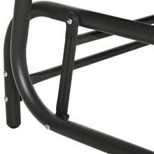 Poly Rattan Swing Chair, 2-Seater, Garden Bench With Backrest, Bench, Park Bench, Brown, 70 X 120 X 84 Cm - Black - View 8