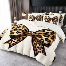 Bộ ga trải giường in số và nơ (1 ga trải giường + 1/2 vỏ gối, không bao gồm chăn bông), mềm mại và thân thiện với da, phù hợp cho phòng ngủ, ký túc xá, khách sạn, mọi mùa, hoàn hảo cho giường đôi/giường cỡ Full/giường Queen/giường King, bộ quà tặng giường ngủ cho bố mẹ và bạn bè - Nhiều màu - Xem 1