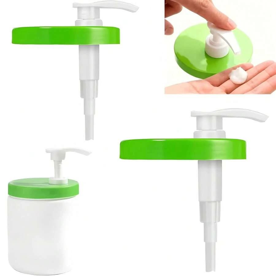 1pc Universal Body Lotion Press Pump Head | Skin Care Can Replacement Pump Head, Suitable For 550g Face Cream Moisturizing Lotion Large Cans, Reusable, Compatible With Body Cream Cans, Plastic Material - Multicolor - View 1