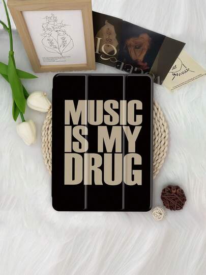 Letter Patterned Tablet Case Music Faith, Compatible With IPad 9.7/10.2/10.5/10.9/12.9/Pro 11, 10th Generation, Compatible With Samsung Galaxy Tab S6 Lite 10.4-Inch, Compatible With Kindle Paperwhite 12th Gen 2024, Released In 2022 (11th Generation), Kobo Clara Color, Soft Fall Protection, Intelligent Standing/Automatic Wake-Up/Sleep