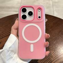 Transparent Magnetic Phone Case, Compatible With IPhone 17 Pro Max, 16, 15, 14, 13, Pro Max, Shock-Proof Protective Cover,Valentine'S Day Gifts,Valentines Phone Case - 顏色5(1件) - 查看 1