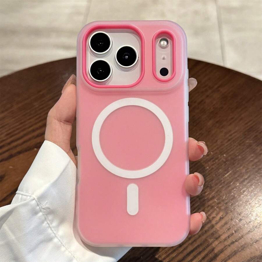 Transparent Magnetic Phone Case, Compatible With IPhone 17 Pro Max, 16, 15, 14, 13, Pro Max, Shock-Proof Protective Cover,Valentine'S Day Gifts,Valentines Phone Case - 顏色5(1件) - 查看 1