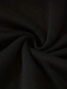 Floral Print Hooded Sweatshirt With A Drawstring And Thermal Lining. - Black - View 9