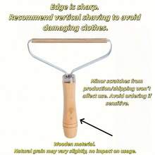 1pc Double-Sided Lint Remover & Fabric Shaver - Metal Handheld Clothes Fuzz Shaver With Brush Roller, Removes Sweater, Furniture & Pet Hair, Suitable For Delicate Fabrics - Multicolor - View 13