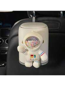 Astronaut Car Trash Can, Creative Hanging Car Garbage Bag Organizer, Essential For Women. This Space-Themed Car Trash Can Is The Perfect Choice To Keep Your Car Clean And Tidy. The Adorable Astronaut Design Is Both Fun And Practical, Making Garbage Disposal Convenient.