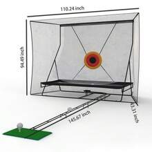 CuisinSmart 10 X 8 Ft Golf Net,Golf Practice Hitting Net With Automatic Ball Return,Portable Golf Net With Carry Bag,Heavy Duty Golf Training Net For Golfers Backyard Driving Chipping Swing - màu đen - Xem 5