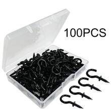 100pcs 0.5 Inch Small Screw Hooks, 1/2 Inch Mini Screw Eye Hooks Jewelry Hooks Micro Metal Screws For Woodwork, Wall, Jewelry, Crafts, Keychains, Plants, Wind Chimes - Multicolor - View 9