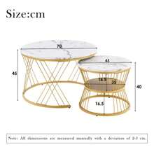 Coffee Tables - White PU - View 2