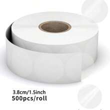 500pcs/Roll Transparent Stickers, Round Sealing Stickers, Adhesive Labels, Roll Stickers Back To School - Multicolor - View 4