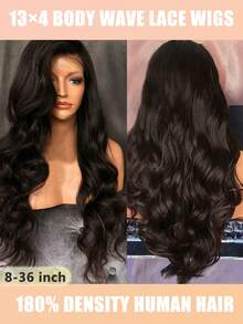 180% Density Body Wave Lace Front Wigs For Women Human Hair Long Curly Wavy Wigs Natural Looking Breathable Wigs For Cosplay Costume Accessories Natural Curly Hairline,13x4 Transparent Lace Front Wigs Human Hair With Baby Hair Glueless Design For Daily Use, Black Options, Daily Wear Wig 36" Body Wave Lace Front Wig For Women Body Wave Lace Front Wig Hair Natural Black Color Human Hair For Women(Bob Wigs 8-16 Inch) - SNatural - View 2