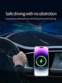 15W Gravity Sensing Wireless Car Charger, Compatible With Apple, , Android QI Standard Smartphones With Wireless Charging Function, For IPhone 8/X/11/12/13/14/15/16/17 Series Wireless Charger - A - View 6