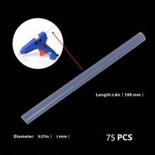 20支7毫米高粘度透明热熔胶棒。这些透明胶棒经久耐用，适用于大多数热熔胶枪。它们是DIY手工项目的理想选择，适用于粘合纸张、皮革、木材和其他材料。
