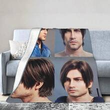 Relax Hazbines Hoteles Alastor Vox 2 Blanket Accessories Sofa Decorative Throw Blankets Soft Fleece For CarRender And  Art Of Leon Kennedy Blanket Fashion Plush Throw Blanket For S S Couch Bed Flannel Bedspread Bed CoverRetro 90s The Muppets Christmas Carol Blanket Fleece Spring Autumn Soft Throw Blanket For Bedding Car Plush Thin QuiltRetro Bows Princess  Anna Blankets Flannel Frozen Olaf Super Warm Throw Blankets For Car Sofa Couch Bed RugRetro Cartoon Rockman Mega Man Game Soft Blankets, Keep Warm Throw Blanket Comfortable Blanket For Picnic Beds Sofa Home Bedroom - White 1 - View 1