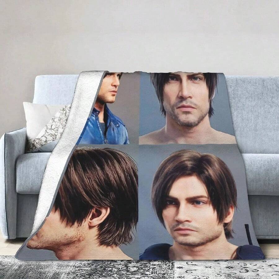 Relax Hazbines Hoteles Alastor Vox 2 Blanket Accessories Sofa Decorative Throw Blankets Soft Fleece For CarRender And Art Of Leon Kennedy Blanket Fashion Plush Throw Blanket For S S Couch Bed Flannel Bedspread Bed CoverRetro 90s The Muppets Christmas Carol Blanket Fleece Spring Autumn Soft Throw Blanket For Bedding Car Plush Thin QuiltRetro Bows Princess Anna Blankets Flannel Frozen Olaf Super Warm Throw Blankets For Car Sofa Couch Bed RugRetro Cartoon Rockman Mega Man Game Soft Blankets, Keep Warm Throw Blanket Comfortable Blanket For Picnic Beds Sofa Home Bedroom - White 1 - View 1