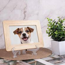 Transparent Plastic Hanging Plate Rack, Gold Electroplated Iron Art Plate Display Stand For Plates, Trophies, Clocks, Photo Albums, Painting Plates - Clear - View 2