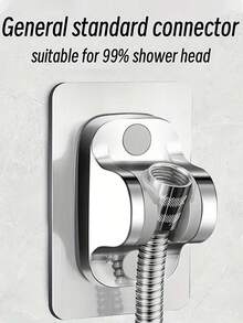 6-Piece Modern 2-In-1 Multi-Functional Toilet Bidet Sprayer Set, Wall-Mounted High Pressure Toilet Sprayer Kit, Dual Control Dual Inlet 3-Way Valve, Handheld Bathroom Cleaning Nozzle, Wall-Mounted Quick Release Swivel Lock, Painted Surface, Retractable Hose And Bracket. Suitable For Bathroom Flushing, Shower Cleaning, Home Bathroom, Restroom And Kitchen. Upgrade Your Bathroom, Essential Modern Bathroom Accessory, Ideal Holiday Gift. - Silver - View 11