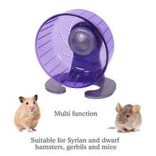 1 pieza Rueda de ejercicio para hámster ajustable de doble color, rueda giratoria silenciosa para correr, adecuada para hámsteres, gerbos, ratones u otras mascotas pequeñas - Multicolor - Ver 9