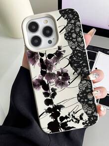 1 chiếc ốp lưng điện thoại TPU màu trắng sữa, chống rơi, cạnh thẳng, họa tiết ren dây leo cá tính, tương thích với iPhone 16 ProMax/16/16 Pro/16 Plus/15/15 ProMax/15 Pro/11/12/13/14 ProMax/11 Pro/11 ProMax/12 Pro/12 ProMax/13 Pro/13 ProMax/14 Pro/14 ProMax, ốp mềm, thanh lịch - Nhiều màu - Xem 3