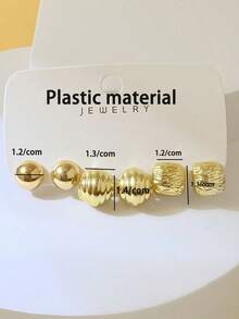 6-18 件，优雅，高端耳环套装，自然风格，时尚配饰