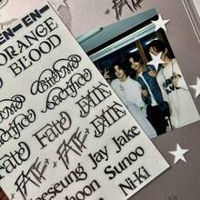 ENHYPE/N 韩国男团贴纸，适用于装饰手机壳、iPad、笔记本电脑、耳机、相机，创意DIY装饰，贴纸艺术，礼品 - 查看 5