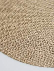50pcs/30pcs/20pcs/12pcs/10pcs Round Linen Coarse Burlap Placemats, Heat Insulation Pads, Heat Resistant Table Mats, Suitable For Kitchen And Dining Room, Can Be Used As Wedding Tablecloth, Wedding Decor, Home Decor, Room Decor, Applicable For Wedding Party, Birthday Party, Family Gathering, Restaurant Decoration - Khaki - View 6