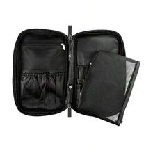 多功能便携手提包，专业化妆刷收纳包。出口畅销产品，大容量美容工具收纳包，化妆师专用收纳包。 - 黑色 - 查看 11