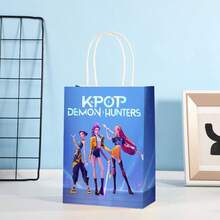开斋节新款女巫狩猎小队手提袋、礼品袋、节日派对纪念品袋、生日礼物包装纸袋、节日家庭聚会礼品袋、嘉年华节日礼品袋、手提袋，适用于各种派对和活动礼品袋 - 彩色 - 查看 7