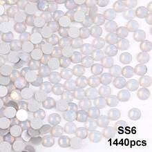 SS6 2MM-SS30 6.4MM, 7 Sizes, Non-Hot Fix, Adhesive Round Flat Bottom Glass Crystal Rhinestones, Multi-Color Crystal Gemstone Jewelry Beads DIY Glass Stone Diamond Design Accessories, Glitter Nail Art Stickers Decoration, Suitable For Phone Cases, Clothes, Bags, Shoes, Crafts - Multicolor - View 21