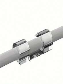 20/40/100pcs Self-Adhesive Cable Clips, Transparent Sticky Cable Organizer Clips, Wire Fastener For TV, Laptop, Desktop, Home & Office - Transparent - View 9