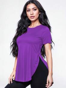 Women Blouses - Violet Purple - View 2