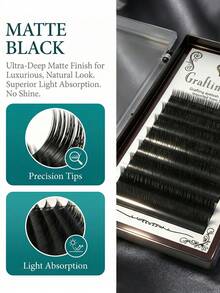 0.10 J B C D Curl Fluffy & Fine Cluster Fake Eyelashes, DIY Thick False Eyelashes Set, Mixed Length 11mm, Matte Black, Professional Makeup Supplies - 11mm - View 3