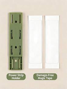 1/10 件装免打孔粘性插座支架，电源条支架，固定牢固，易于安装，整理桌面，适用于厨房、家庭、办公室（白色、橙色、绿色） - 彩色 - 查看 13