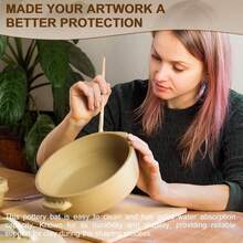 手工陶艺底板木板雕塑底板，用于粘土干燥，DIY粘土雕塑和陶艺工艺用品，适合艺术家和爱好者 - 彩色 - 查看 3