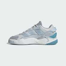 Adidas 经典复古运动鞋，男女通用时尚休闲鞋 JI2545 - 晶白/淺藍/淺銀 - 查看 5