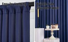 10 Ft X 10 Ft Wrinkle Free Navy Blue Backdrop Curtains Panels, 2 Panels 5ft X 10ft Sikly Polyester Photo Backdrop Drapes For Graduation  Shower Wedding Birthday Parties Photography Background Variant 1 - không có - Xem 8