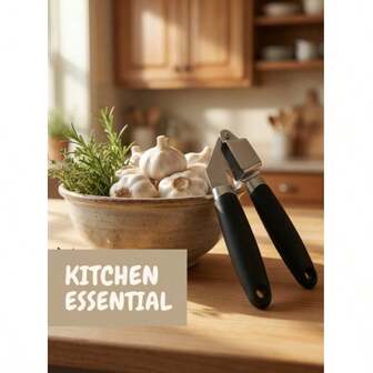 This Efficient Garlic Press Is A Great Helper In Your Kitchen. This Stainless Steel Garlic Press Features A Lever Design, Making It Easy To Press Garlic Into A Fine, Even Paste. The One-Piece Metal Construction Is Durable And Long-Lasting. The Non-Slip Handle Provides Convenient Operation And Easy Cleaning. With A Hanging Hole At The Bottom, It Can Be Easily Stored, Making It A Powerful Little Assistant For Seasoning Your Cooking.