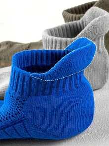 5 Pairs/10 Pairs Unisex Spring/Summer Sports Socks, Terry Cushion Casual Ankle Socks, Breathable Outdoor Sports Socks, Invisible Socks | Men And Women High-Performance Athletic Running Socks | Comfortable & Snug Fit - Multicolor - View 9