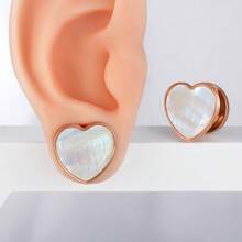 2件装优雅心形耳廓耳扩，不锈钢材质，适合穿刺佩戴，可拉伸耳洞，是送给女性的礼物。 - 1334 - 查看 10