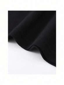 Black, Bright, Fashionable, Casual Cotton, Simple And Fashionable Disney Comfortable Sports Printing, Easy Pattern Gift, Casual Knitting, Cool Top, Favorite Fashion, Youth Sleeve T-Shirt, Elegant And Unique Male Printing, Bright And Comfortable. - 黑色 - 查看 5