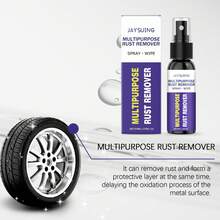 JAYSUING Removedor de Óxido Multifuncional 50ml - Restauración de Brillo y Renovación, Pulido Profesional y Mantenimiento, Desoxida Rines, Griferías y Acero Inoxidable - Púrpura - Ver 8