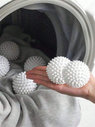 可重复使用的洗衣烘干球，去污防起球，适用于特定面料，无需用电，可重复使用，洗衣机除毛器，衣物柔顺球，减少褶皱和静电，防止衣物在家中和自助洗衣店缠绕，多种颜色可选
