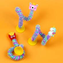 1pc 2026 Hot Selling Silicone Toy Puzzle Bracelet, Cartoon Multi-Function, Perfect Gift, Holiday Gift, Birthday Gift, Interesting Gift - Multicolor - View 4