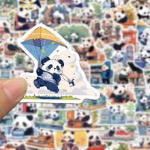 50 Cute Panda Daily Stickers Cartoon Computer Decoration Waterproof Pattern DIY Handbook Phone Case Notebook Back To School - Multicolor - View 3