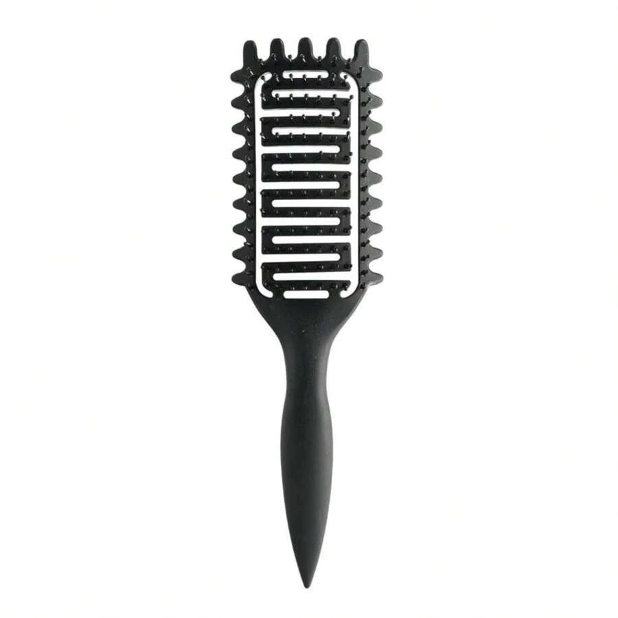 Curl Defining Brush,2024 Curly Hair Brush,Vented Hair Brush For Detangling, Shaping And Defining Curls For Women And Men Less Pulling (Black) - ColorE - 查看 1