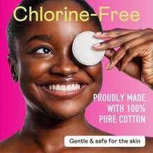 Swisspers Premium Cotton Rounds - 100% Chlorine Free Cotton Face Pads For Makeup, Nail Polish Removal - Dermatologist Tested And Hypoallergenic, Made In USA - 100 Pads (Pack Of 3) - ColorC - 查看 6