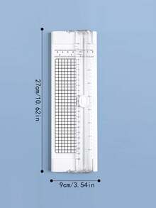 Random Style A4 Paper Cutter, Portable Manual Paper Trimmer With Ruler, Multi-Functional Paper Cutting Tool For Students And Office Use