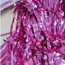 1/3pcs Tassel Rain Curtain Table Skirt Tablecloth Wedding Prop Table Valance Tabletop Decor For Holiday Birthday Party, 275*75CM - Multicolor - View 11
