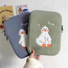Cute Duck Pattern Laptop Sleeve, Fashionable Lightweight Protective Case For 11/13/14/15.6 Inch, Unisex Design - Multicolor - View 5